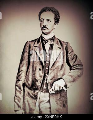 Ferdinand Lassalle, 1825 – 1864, giurista prussiano-tedesco, filosofo, socialista e politico, modificato digitalmente Foto Stock