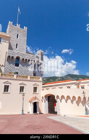 Esterno del Palazzo del Principe di Monaco a Monaco-Ville. Monte Carlo Foto Stock