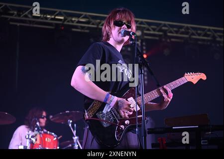 Lime Garden Performing al Tramlines Festival 2024 , Sheffield, Regno Unito Foto Stock