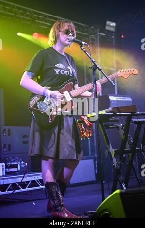 Lime Garden Performing al Tramlines Festival 2024 , Sheffield, Regno Unito Foto Stock