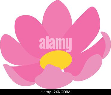 Icona del fiore colorato Spring Time Vector Illustrazione Vettoriale