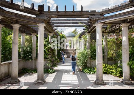 The Hill Garden e Pergola, Hampstead Heath, Londra, Regno Unito Foto Stock