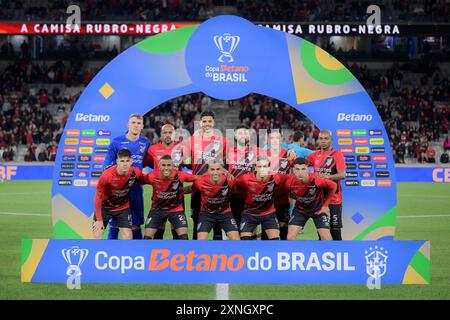 Curitiba, Brasile. 31 luglio 2024. Furacão squadra durante Athletico e Red Bull Bragantino. Partita di andata per il 16 round della Coppa del Brasile 2024. Stadio Mario Celso Petraglia a Curitiba, Paraná. Crediti: Reinaldo Reginato/FotoArena/Alamy Live News Foto Stock