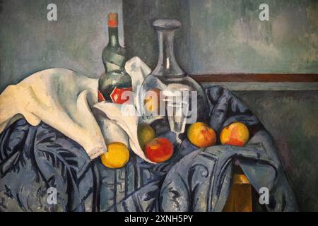 Dipinto di Paul Cezanne chiamato The Peppermint Bottle, dipinto 1893/1895 Foto Stock