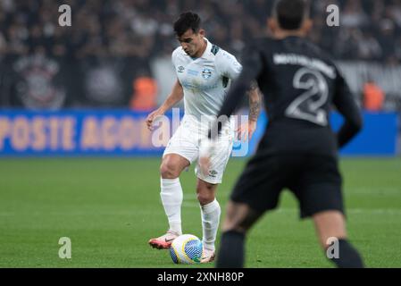 San Paolo, San Paolo, Brasile. 31 luglio 2024. Sao Paulo (SP), 07/31/2024 - COPA DO BRASIL/CORINTHIANS VS GREMIO - partita tra Corinthians e Gremio, valida per la prima tappa del 16 round della Coppa del Brasile 2024, nella notte di mercoledì 31 luglio 2024, presso la Neo Quimica Arena, a San Paolo-SP. (Credit Image: © Ronaldo Barreto/TheNEWS2 via ZUMA Press Wire) SOLO PER USO EDITORIALE! Non per USO commerciale! Foto Stock