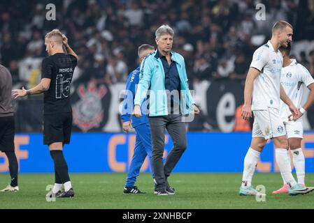 San Paolo, San Paolo, Brasile. 31 luglio 2024. Sao Paulo (SP), 07/31/2024 - COPA DO BRASIL/CORINTHIANS VS GREMIO - partita tra Corinthians e Gremio, valida per la prima tappa del 16 round della Coppa del Brasile 2024, nella notte di mercoledì 31 luglio 2024, presso la Neo Quimica Arena, a San Paolo-SP. (Credit Image: © Ronaldo Barreto/TheNEWS2 via ZUMA Press Wire) SOLO PER USO EDITORIALE! Non per USO commerciale! Foto Stock