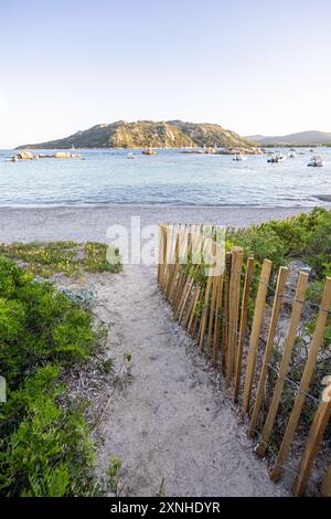 Spiaggia di Santa Julia Corsica, Francia Foto Stock