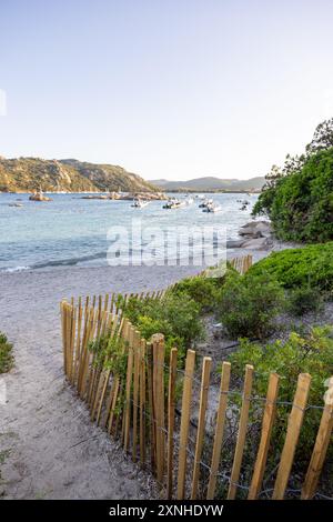 Spiaggia di Santa Julia Corsica, Francia Foto Stock