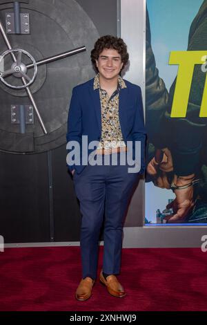 New York, Stati Uniti. 31 luglio 2024. NEW YORK, NEW YORK - LUGLIO 31: Jadon Cole partecipa alla premiere "The Instigators" di Apple Original Films al Jazz at Lincoln Center il 31 luglio 2024 a New York City. Crediti: Ron Adar/Alamy Live News Foto Stock