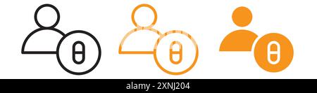 Collezione di logo Webdesign icona farmacista in formato vettoriale piatto Illustrazione Vettoriale