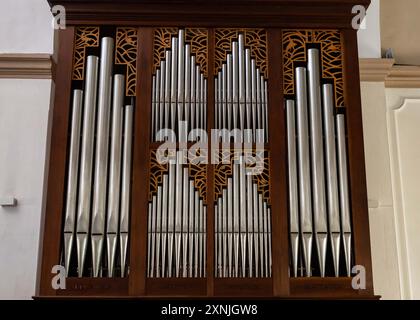 Chiesa organo a canne Foto Stock
