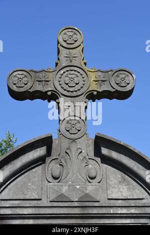 Une croix ancienne en pierre, Francia Foto Stock
