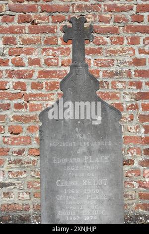 Une croix ancienne en pierre, Francia Foto Stock