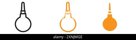 collezione di logo con disegno web icona aspiratore nasale bambino in vettoriale Illustrazione Vettoriale