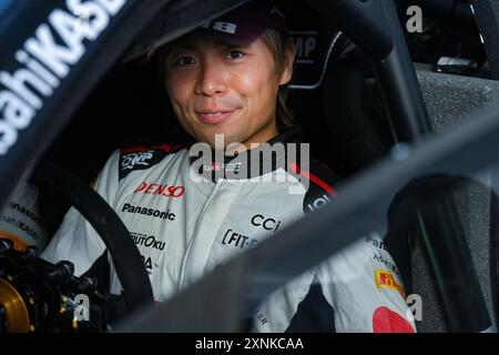 , Affrontano Ceremonial Start, durante il FIA World Rally Championship WRC secto Rally Finland 2024 01 agosto Jyvaskyla, Finlandia crediti: Independent Photo Agency Srl/Alamy Live News Foto Stock