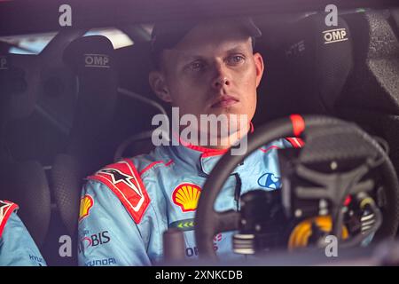 , Affrontano Ceremonial Start, durante il FIA World Rally Championship WRC secto Rally Finland 2024 01 agosto Jyvaskyla, Finlandia crediti: Independent Photo Agency Srl/Alamy Live News Foto Stock