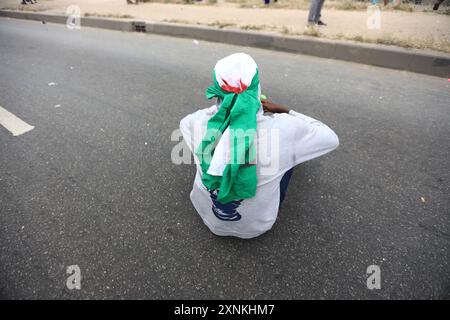 Stato di Lagos, Nigeria, 1 agosto 2024, fine della protesta contro il cattivo governo della Nigeria. 2024. Credito: Victor modo Foto Stock