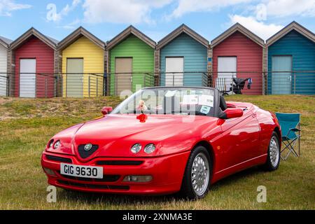 Ragno rosso alfa romeo GTV Foto Stock