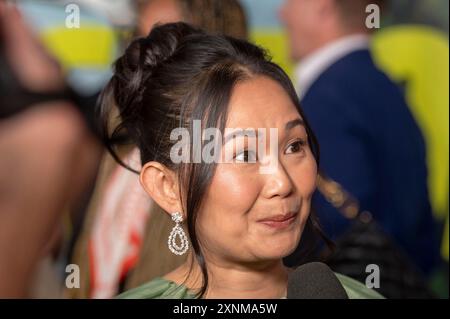 New York, Stati Uniti. 31 luglio 2024. Hong Chau parteciperà alla premiere di New York "The Instigators" della Apple Original Films al Lincoln Center di New York, New York, USA, il 31 luglio 2024. (Foto di Thenews2/NurPhoto) crediti: NurPhoto SRL/Alamy Live News Foto Stock