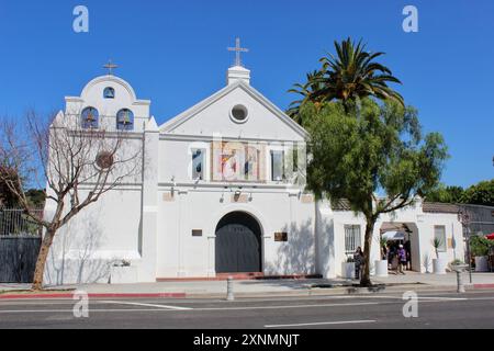 La Iglesia de Nuestra Señora la Reina de los Ángeles Church, Los Angeles, California Foto Stock