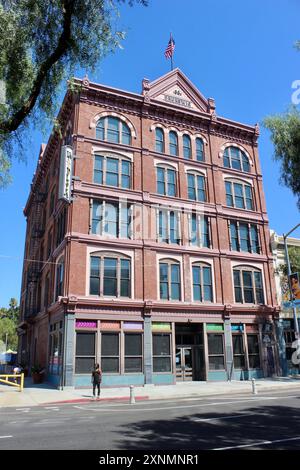 Vickrey-Brunswig Building costruito nel 1888, Los Angeles, California Foto Stock