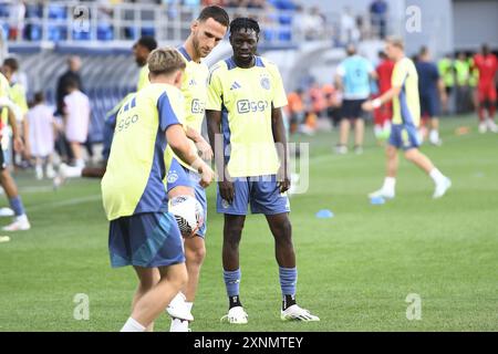 BACKA TAREZZA, 01-08-2024, TSC Arena, calcio, secondo turno di qualificazione UEFA Europa League, stagione 2024 / 2025, Vojvodina - Ajax, giocatore dell'Ajax Bertrand Traore Foto Stock