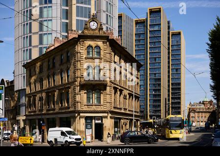 New Victoria (NEW VIC) Corporation St, Manchester, un edificio a noleggio unico nel centro della città Foto Stock