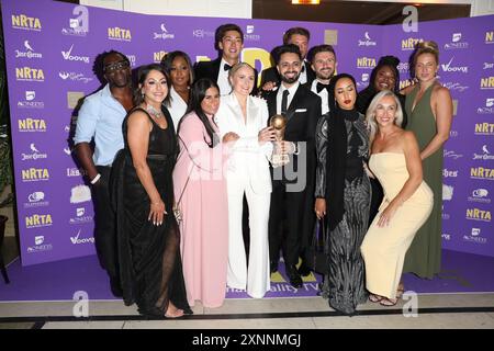 L'apprendista si è messo in posa nell'area dei vincitori ai National Reality TV Awards alla Porchester Hall di Londra. Foto Stock