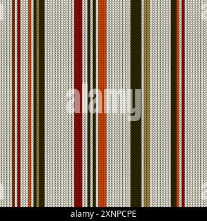 Linee fluide e colorate di texture a maglia realistica motivo senza cuciture, felpa Fairisle veste le illustrazioni vettoriali bianche e blu Illustrazione Vettoriale