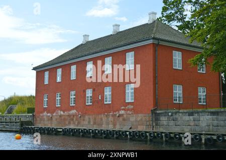 Il forte marittimo di Trekroner si trova all'ingresso del porto di Copenaghen, Danimarca, Scandinavia Foto Stock