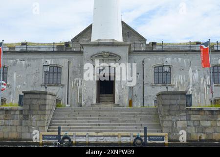 Il forte marittimo di Trekroner si trova all'ingresso del porto di Copenaghen, Danimarca, Scandinavia Foto Stock