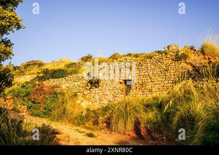 Castello di Santa Águeda - Sent Agaiz- , prima del 1232, comune di Ferrerías, Minorca, Isole Baleari, Spagna, Europa Foto Stock