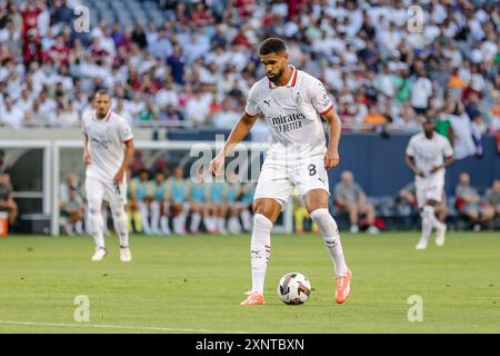 Chicago, il USA, 31 luglio 2024: Ruben Loftus-Cheek #8 durante il DIRECTV Soccer Champions Tour al Soldier Field tra il Milan e il Real Madrid. Foto Stock