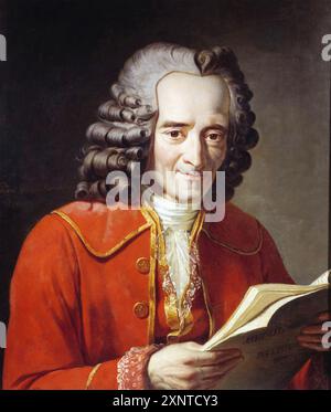 VOLTAIRE (1694-1778) filosofo francese in un dipinto del 1811 Foto Stock