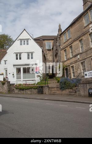 Edifici in Market Street a Bradford su Avon, Wiltshire, Regno Unito Foto Stock