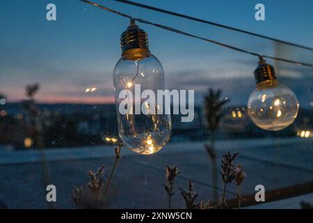 String Lights a LED Foto Stock