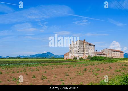 Veduta dei Colli Euganei nella provincia di Padova, Veneto, Italia. Foto Stock