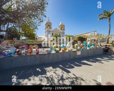 Missione San Jose del Cabo fondata nel 1730, la missione gesuita più meridionale in Baja, bassa California Sur, Messico, Nord America Copyright: Michaelx Foto Stock