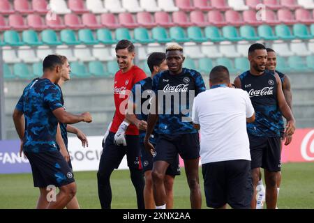 Castel di Sangro, Abbruzzo, Italia. 2 agosto 2024. Victor Osimhen del Napoli gioca durante il giorno 9 del training camp pre-stagionale della SSC Napoli allo Stadio Patini di Castel di Sangro, Italia il 2 agosto 2024 (Credit Image: © Ciro De Luca/ZUMA Press Wire) SOLO USO EDITORIALE! Non per USO commerciale! Foto Stock