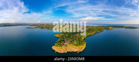 Aerial of Kigoma, sul lago Tanganica, Tanzania, Africa orientale, Africa Copyright: MichaelxRunkel 1184-12190 Foto Stock
