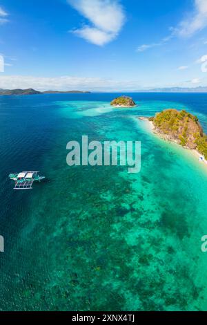 Bulog Dos Island, Isole Calamian, Coron, Palawan, Filippine, sud-est asiatico, Asia Foto Stock