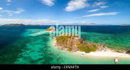 Bulog Dos Island, Isole Calamian, Coron, Palawan, Filippine, sud-est asiatico, Asia Foto Stock