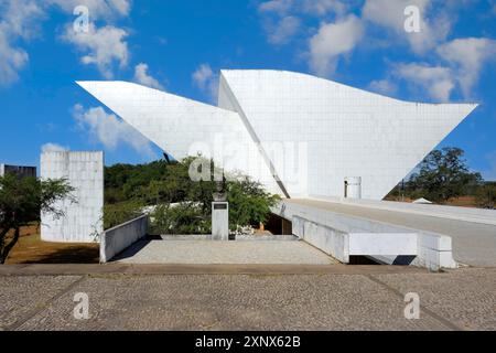 Tancredo Neves Pantheon della Patria e della libertà o Pantheon Nazionale della libertà, progettato da Oscar Niemeyer, sito Patrimonio dell'Umanità, Brasilia Foto Stock