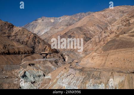 Sewell Mining Town, sito patrimonio dell'umanità dell'UNESCO, Cile, Sud America Copyright: MichaelxRunkel 1184-12507 Foto Stock