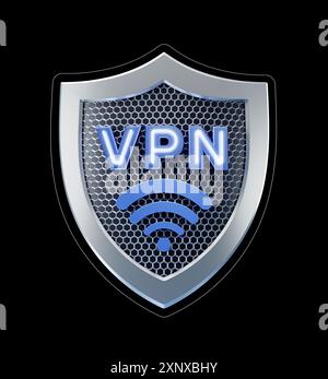 WIFI tramite connessione sicura di VPN Foto Stock