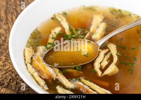 Zuppa bavarese di pancake Foto Stock