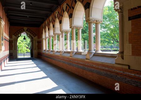 Veranda Walker nella Memorial Hall, Cambridge, Massachusetts Foto Stock