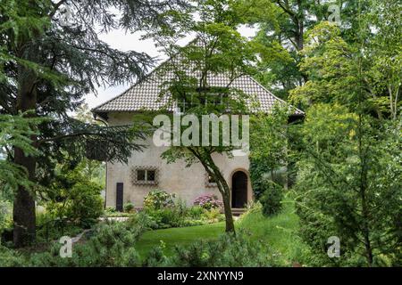 Parco e giardino del museo, museo d'arte Haus Dix, ex casa e studio del pittore e grafico del XX secolo, Hemmenhofen, Hoeri Foto Stock