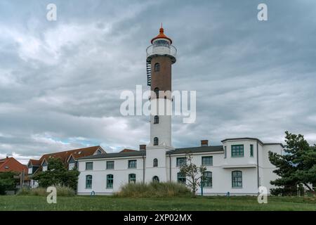 Faro a Timmendorf sull'isola di Poel al mar baltico Foto Stock