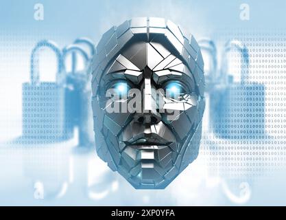 Internet security, illustrazione concettuale. Foto Stock